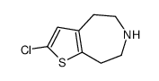 2-chloro-5,6,7,8-tetrahydro-4H-thieno[2,3-d]azepine structure