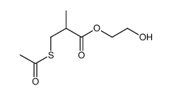 2-hydroxyethyl 3-acetylsulfanyl-2-methylpropanoate Structure