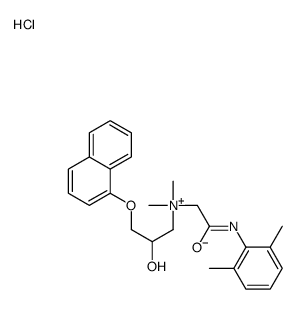[2-(2,6-dimethylanilino)-2-oxoethyl]-(2-hydroxy-3-naphthalen-1-yloxypropyl)-dimethylazanium,chloride结构式