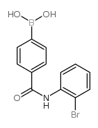 (4-((2-Bromophenyl)carbamoyl)phenyl)boronic acid structure
