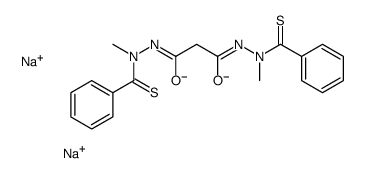 disodium,(1Z,3Z)-N,N'-bis(benzenecarbonothioyl)-N,N'-dimethylpropanedihydrazonate Structure