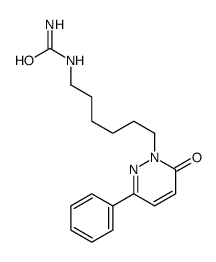 6-(6-oxo-3-phenylpyridazin-1-yl)hexylurea结构式