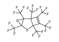 1,2,4,6,7,8-hexakis(trifluoromethyl)-3,5-dithiatricyclo[4.2.0.02,4]oct-7-ene结构式