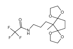 2,2,2-Trifluoro-N-[3-(6-methyl-1,4,8,11-tetraoxa-dispiro[4.1.4.2]tridec-6-yl)-propyl]-acetamide结构式