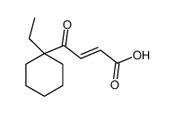 4-(1-ethylcyclohexyl)-4-oxobut-2-enoic acid结构式