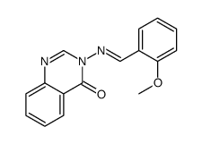 3-[(2-methoxyphenyl)methylideneamino]quinazolin-4-one结构式