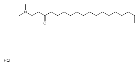 1-(dimethylamino)octadecan-3-one,hydrochloride结构式