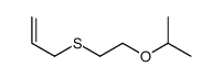 2-(2-prop-2-enylsulfanylethoxy)propane结构式
