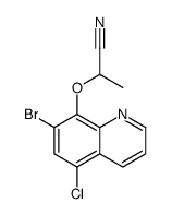 2-(7-bromo-5-chloroquinolin-8-yl)oxypropanenitrile结构式