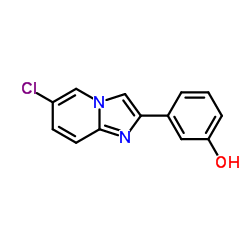 3-(6-Chloroimidazo[1,2-a]pyridin-2-yl)phenol结构式