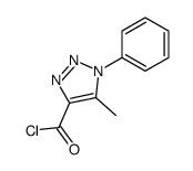 5-methyl-1-phenyltriazole-4-carbonyl chloride结构式