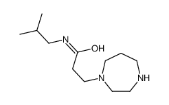 3-(1,4-diazepan-1-yl)-N-(2-methylpropyl)propanamide结构式