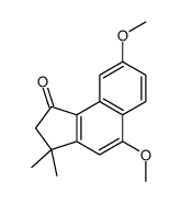 5,8-dimethoxy-3,3-dimethyl-2H-cyclopenta[a]naphthalen-1-one结构式