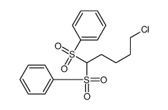 [1-(benzenesulfonyl)-5-chloropentyl]sulfonylbenzene结构式