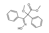 methyl 2,3-diphenyl-2-methoxy-3-(hydroxyimino)propanoate Structure