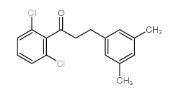 2',6'-DICHLORO-3-(3,5-DIMETHYLPHENYL)PROPIOPHENONE结构式