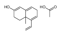 acetic acid,5-ethenyl-4a-methyl-4,7-dihydro-3H-naphthalen-2-ol Structure