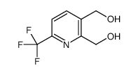 [2-(hydroxymethyl)-6-(trifluoromethyl)pyridin-3-yl]methanol structure