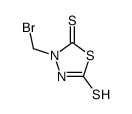 3-(bromomethyl)-1,3,4-thiadiazolidine-2,5-dithione结构式