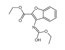 ethyl 3-(ethoxycarbonylamino)-1-benzofuran-2-carboxylate结构式