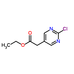 Ethyl 2-(2-chloropyrimidin-5-yl)acetate Structure