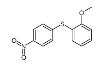 1-methoxy-2-(4-nitrophenyl)sulfanylbenzene结构式