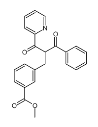methyl 3-(2-benzoyl-3-oxo-3-pyridin-2-ylpropyl)benzoate结构式