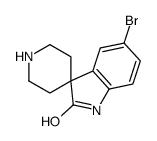 5-bromospiro[1H-indole-3,4'-piperidine]-2-one结构式