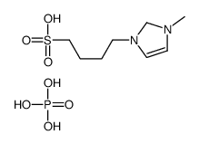 dihydrogen phosphate,4-(1-methyl-1,2-dihydroimidazol-1-ium-3-yl)butane-1-sulfonic acid Structure