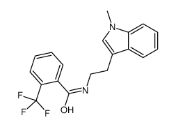 N-[2-(1-methylindol-3-yl)ethyl]-2-(trifluoromethyl)benzamide Structure