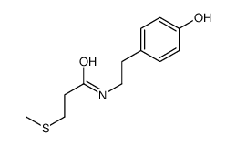 N-[2-(4-hydroxyphenyl)ethyl]-3-methylsulfanylpropanamide结构式