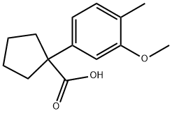 1-(3-甲氧基-4-甲基苯基)环戊烷甲酸图片