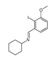 N-cyclohexyl-1-(2-iodo-3-methoxyphenyl)methanimine Structure