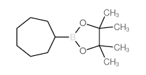 2-环庚基-4,4,5,5-四甲基-1,3,2-二氧杂硼烷结构式