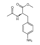 2(R)-acetylamino-3-(4-amino-phenyl)-propionic acid methyl ester结构式