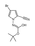 (4-溴-2-氰基-1H-吡咯-1-基)氨基甲酸叔丁酯图片