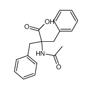 N-acetyl-α,α-dibenzylglycine结构式