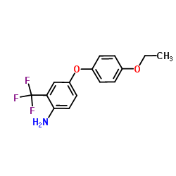 4-(4-Ethoxyphenoxy)-2-(trifluoromethyl)aniline结构式