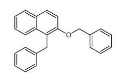 1-benzyl-2-phenylmethoxynaphthalene Structure