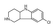 8-Chloro-2,3,4,4a,5,9b-hexahydro-1H-pyrido[4,3-b]indole结构式