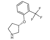 (3S)-3-[2-(trifluoromethyl)phenoxy]pyrrolidine Structure