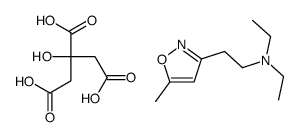 2-(carboxymethyl)-2,4-dihydroxy-4-oxobutanoate,diethyl-[2-(5-methyl-1,2-oxazol-3-yl)ethyl]azanium结构式