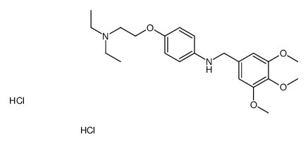 4-[2-(diethylamino)ethoxy]-N-[(3,4,5-trimethoxyphenyl)methyl]aniline,dihydrochloride Structure