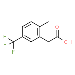 2-Methyl-5-(trifluoromethyl)phenylacetic acid结构式