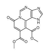 6-Oxo-1,6-dihydro-1,3,4,5a-tetraaza-cyclopenta[a]naphthalene-8,9-dicarboxylic acid dimethyl ester Structure