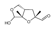 (2R,3aS,6aS)-6-hydroxy-2,6a-dimethyl-hexahydrofuro[3,4-b]furan-2-carbaldehyde Structure