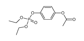 Phosphorsaeure-diethyl-(4-acetoxy-phenyl)-ester Structure