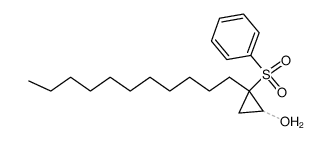 2-(phenylsulfonyl)-2-undecylcyclopropan-1-ol Structure