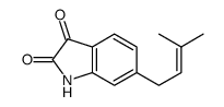 6-(3-methylbut-2-enyl)-1H-indole-2,3-dione结构式