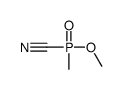 [methoxy(methyl)phosphoryl]formonitrile Structure